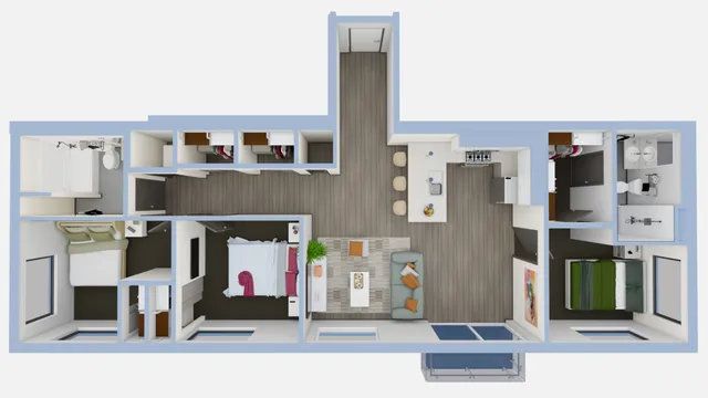 C1- 3D floorplan