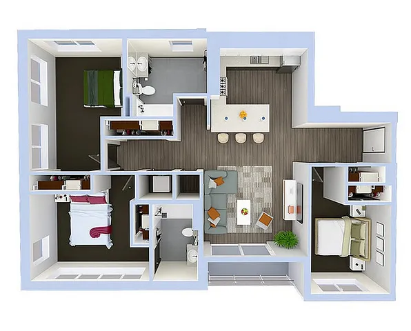 C2b-3D floorplan