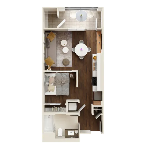 0x1 Floor Plan | Elan Huntington Beach