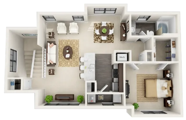 The Austin - 980 sqft.