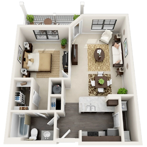 The El Paso - 699 sqft.