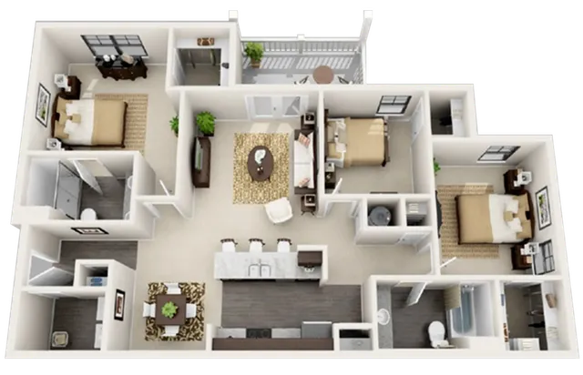 The Houston - 1296 sqft.