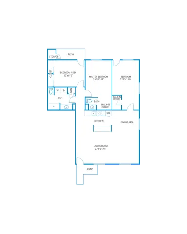 Three Bedroom, One and Half Bath
