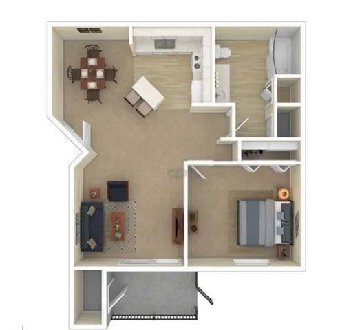 One Bedroom One Bath