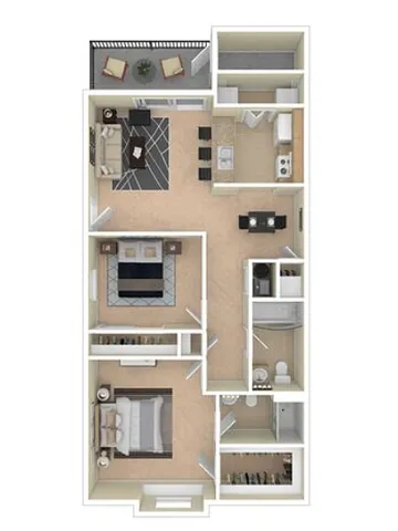 Jefferson Two Bedroom