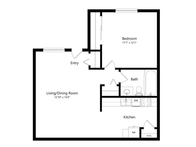 One Bedroom, One Bathroom Columbus, OH Apartment