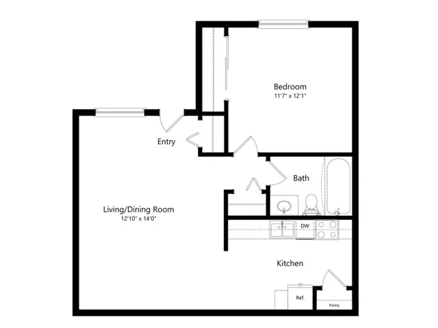 One Bedroom, One Bathroom Columbus, OH Apartment