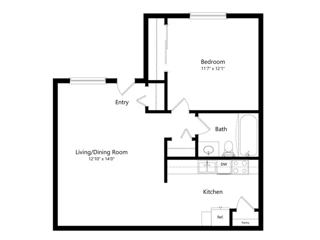 One Bedroom, One Bathroom Columbus, OH Apartment