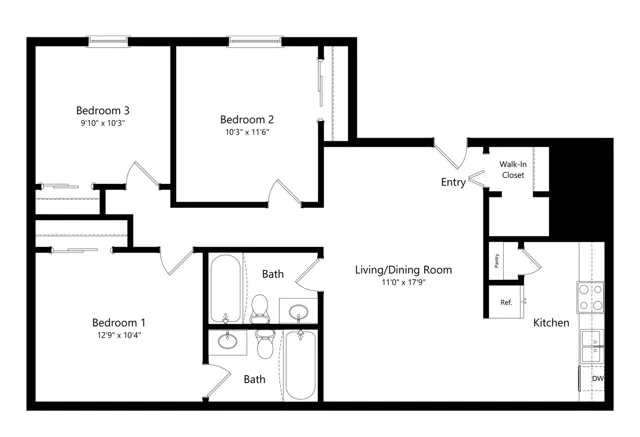 3 bedroom 2 bathroom apartment columbus ohio