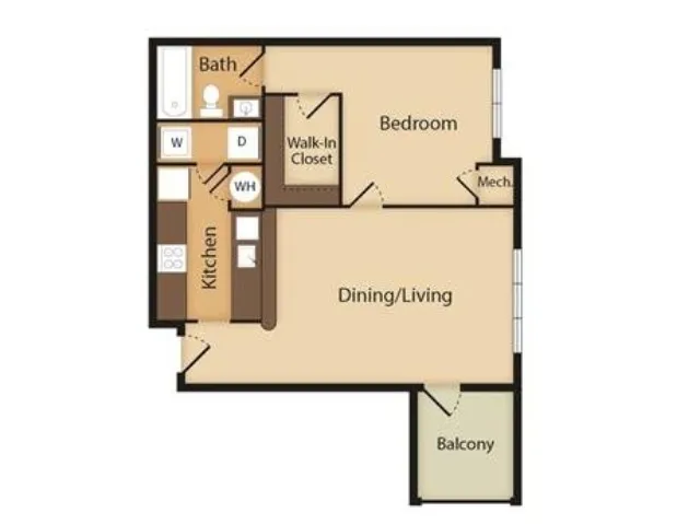 Conch | 1 Bedroom | 1 Bath | 769 SF
