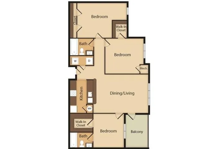 Sand Dollar | 3 Bedroom | 2 Bath | 1276 SF