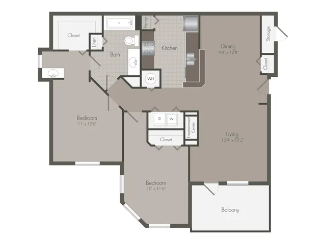 Beacon | 2 Bedroom | 1 Bath | 1090 SF