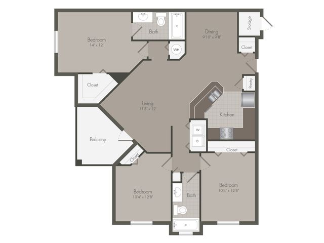 Euclid | 3 Bedroom | 2 Bath | 1377 SF