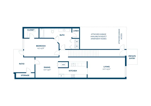 Windjammer 2 | 1BD, 1BA | 937SF
