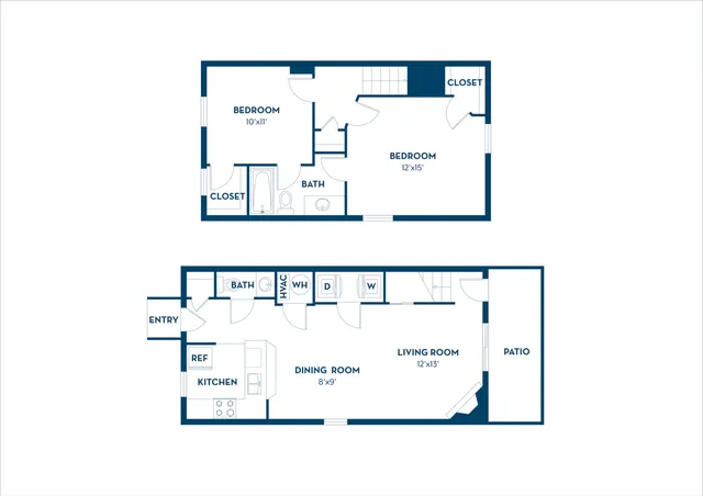 Morgan Manor | 2BD, 1.5 BA | 955SF
