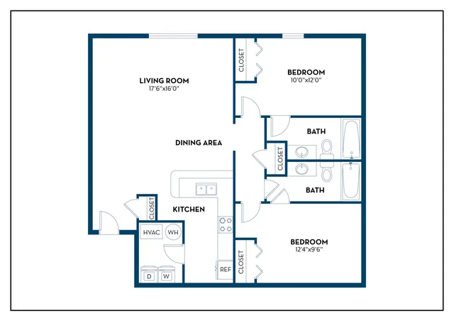 Lexington | 2BD, 2BA | 978SF
