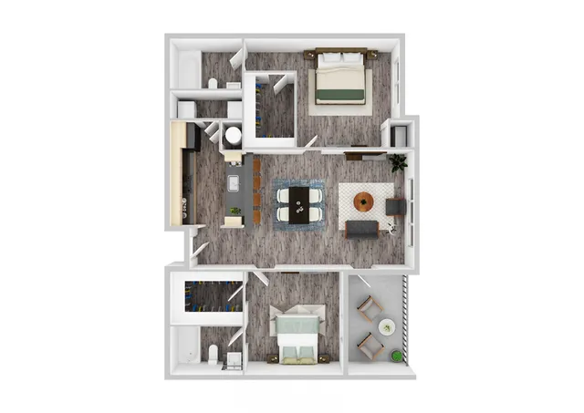 Nautilus | 2 Bedroom | 2 Bath | 1034 SF
