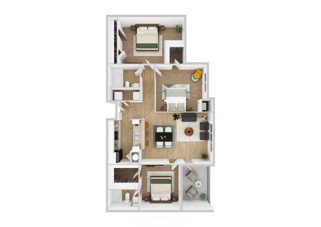 Sand Dollar | 3 Bedroom | 2 Bath | 1276 SF