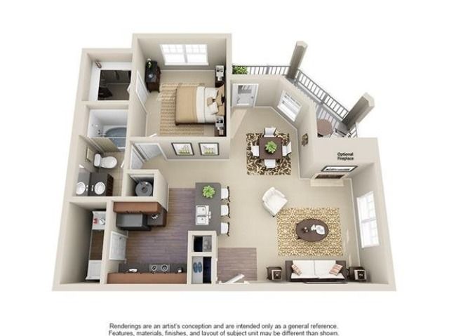 Murray | 1 Bedroom | 1 Bath | 833 SF