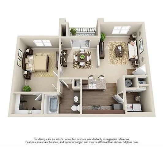 1 Bedroom | 1 Bath | 850 SF