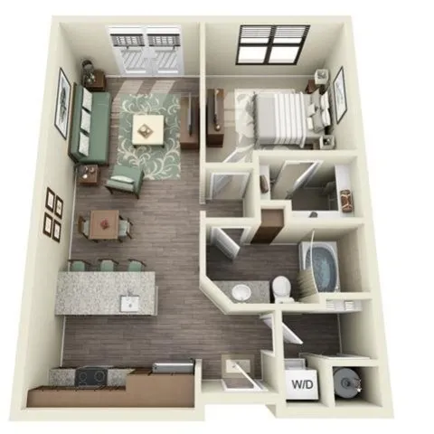1 Bedroom | 1 Bath | 715-731 SF