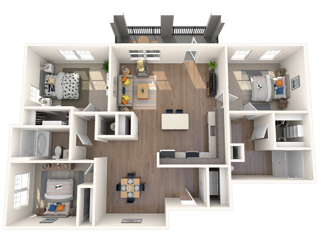 The Town 1 Floor Plan Image