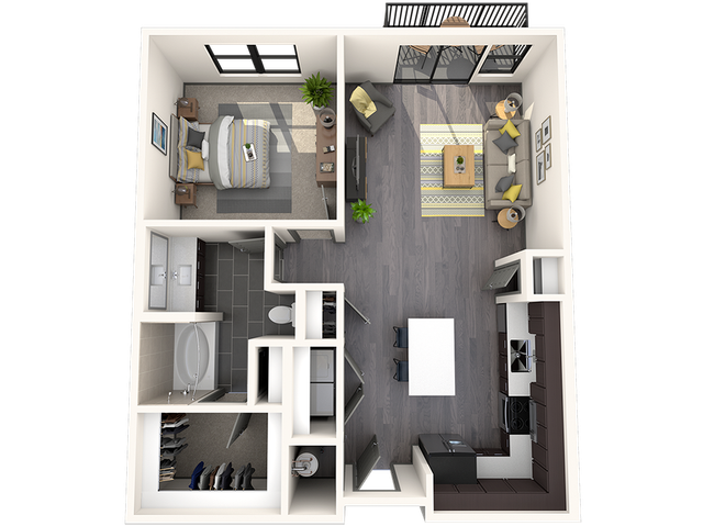 1B Floor Plan Image
