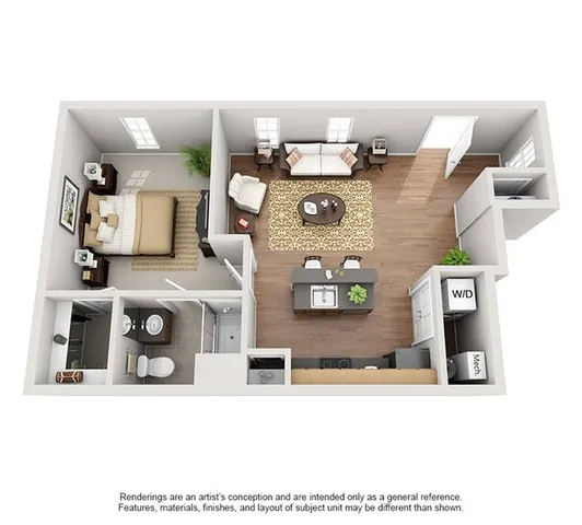 Bentley Flat I Floor Plan Image