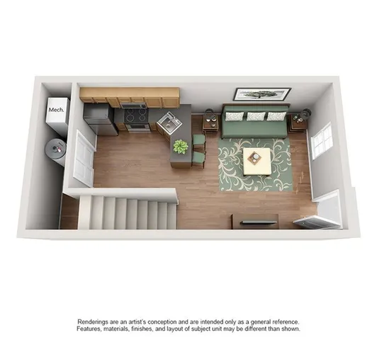 Bentley Townhome I Floor Plan Image
