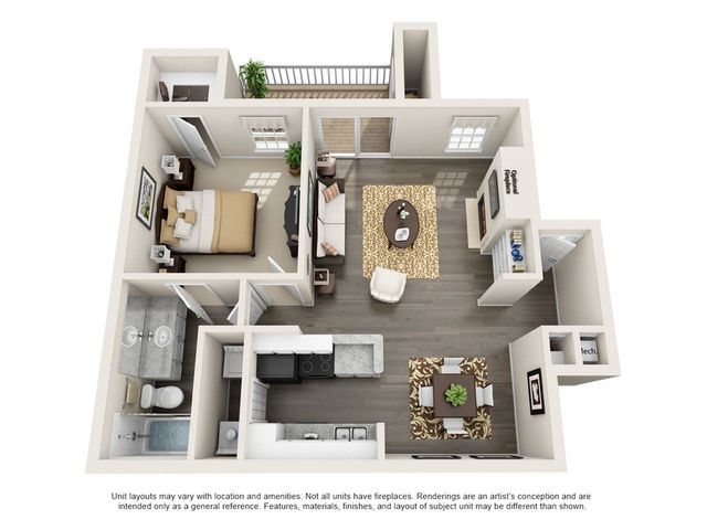 Oaks 1 Floor Plan Image