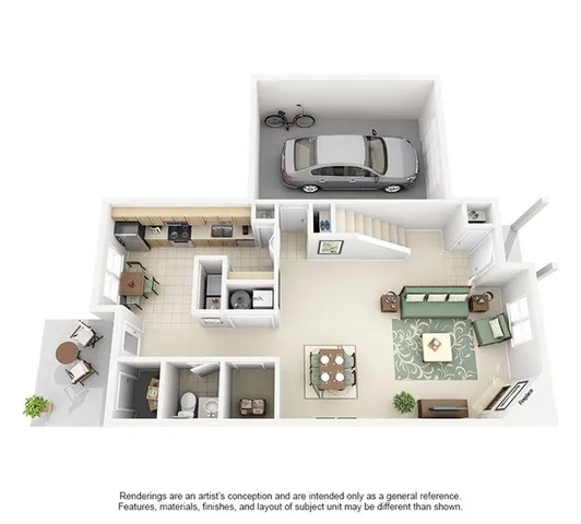 Hanover Floor Plan - 1st Floor
