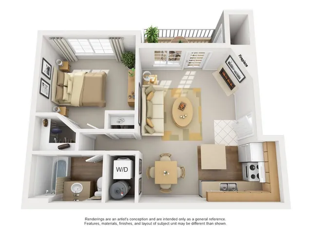 Ajax Floor Plan Image - 3D