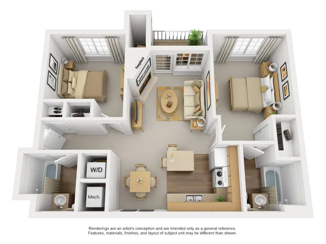 Flatirons Floor Plan Image - 3D