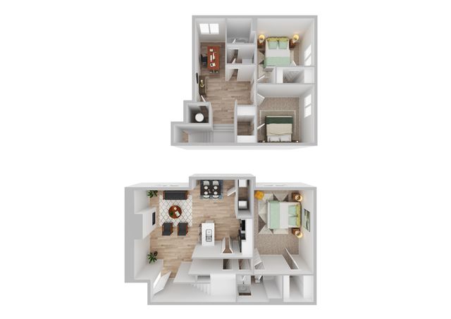 Sequoyah (Townhouse) Floor Plan Image
