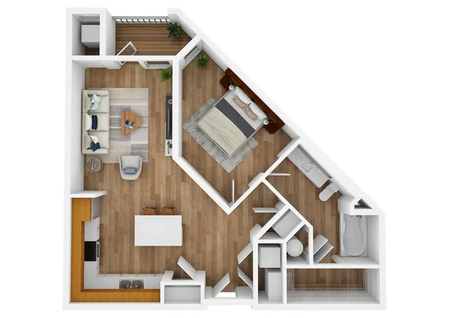 1 Bedroom | 1 Bath | 807 SF