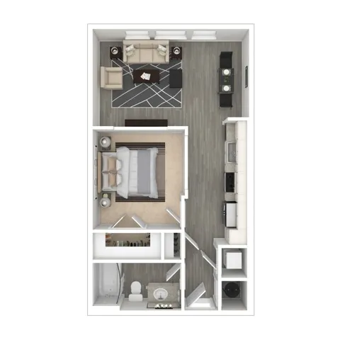 Angel Wing | Studio |1 Bath | 637 SF