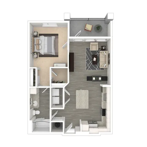 Auger | 1 Bedroom | 1 Bathroom | 704 SF