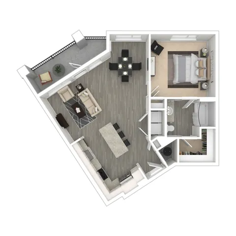 Conch | 1 Bedroom | 1 Bathroom | 828 SF