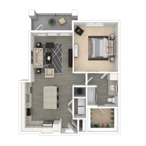 Coquina | 1 Bedroom | 1 Bathroom | 837 SF
