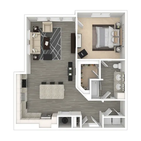 Dove | 1 Bedroom | 1 Bathroom | 891 SF
