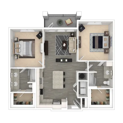 2 Bedroom | 2 Bath | 1151 SF