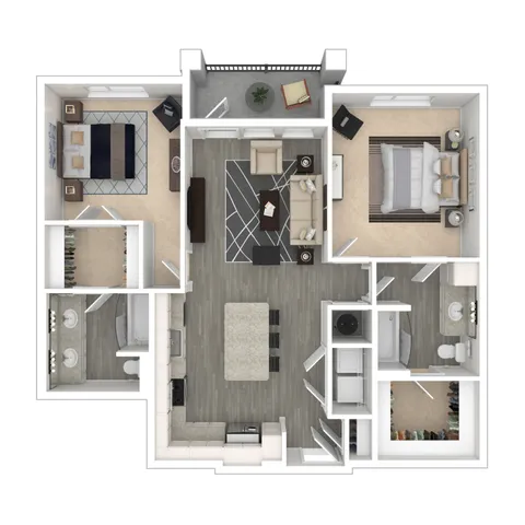 2 Bedroom | 2 Bath | 1197 SF