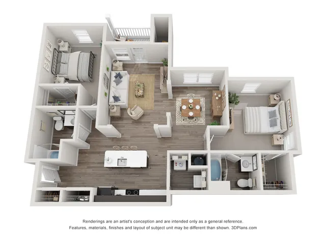 The Berkeley 3D Floor Plan Image