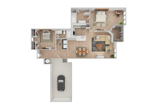 Barcelona Renovated Floor Plan Image