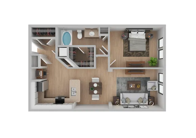 Roanoke Renovated Floor Plan Image
