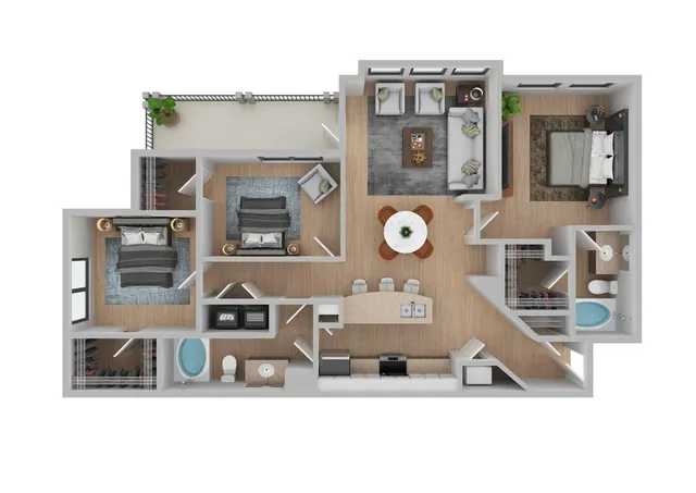 Hickory Renovated Floor Plan Image
