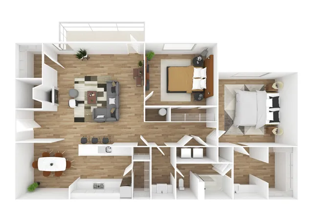 Amsterdam Renovated Floor Plan Image