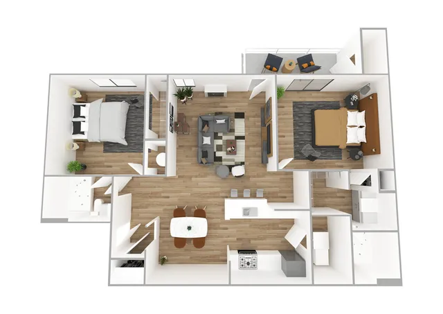 Atlanta Renovated Floor Plan Image