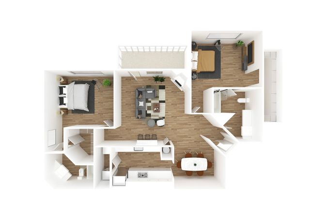 Barcelona Renovated Floor Plan Image