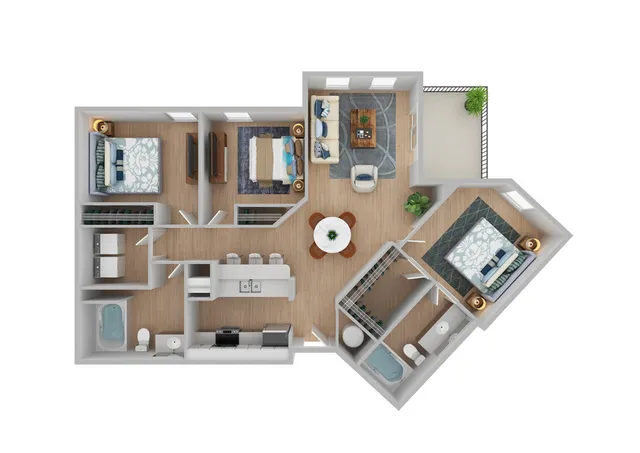 Simmons Renovated Floor Plan Image